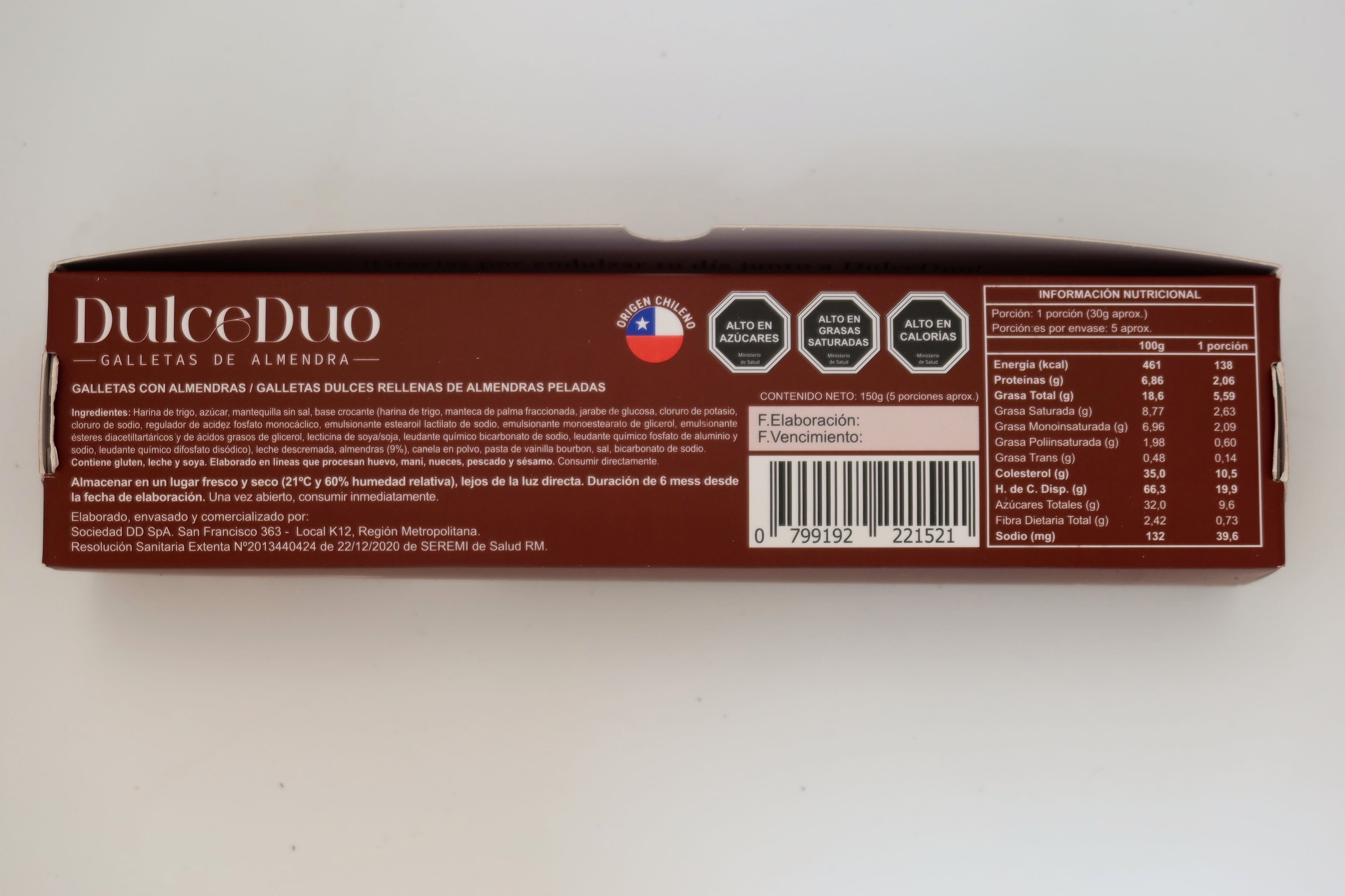 Galletas con Almendra - Caja 150g